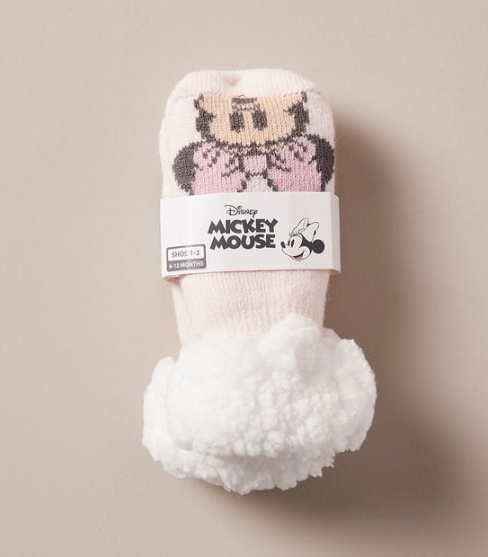 Baby Disney Minnie Mouse Fleece Home Socks 2 of 3