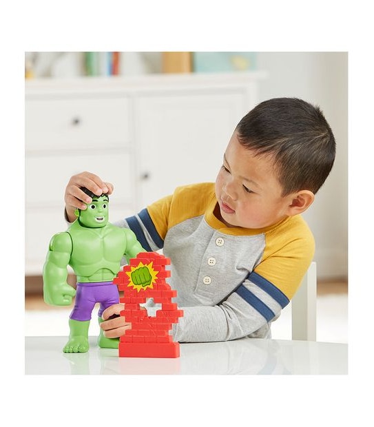 Marvel Spidey and His Amazing Friends Supersized Power Smash Hulk Action Figure
