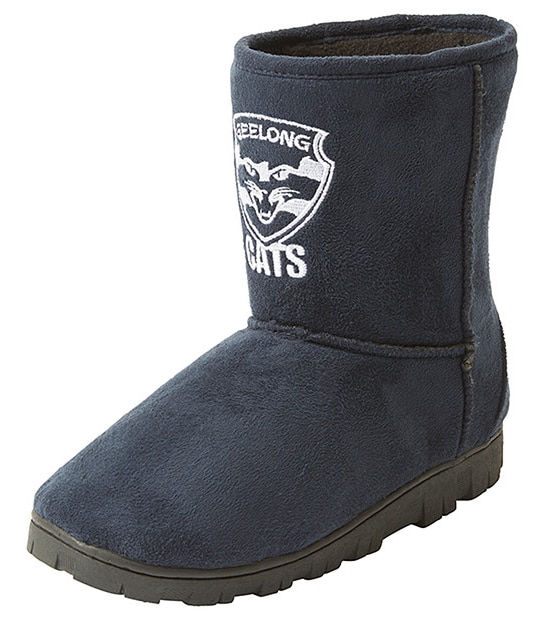 AFL Geelong Cats Kids Slipper Boots