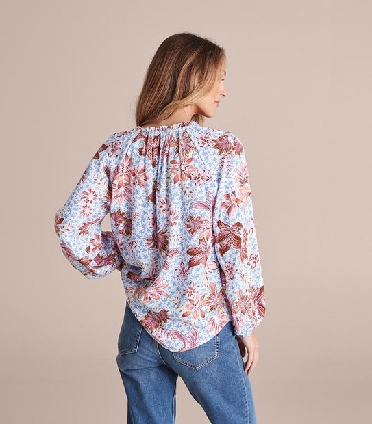Long Sleeve Peasant Blouse