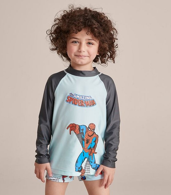 2 Piece Marvel Spider-Man Swim Set
