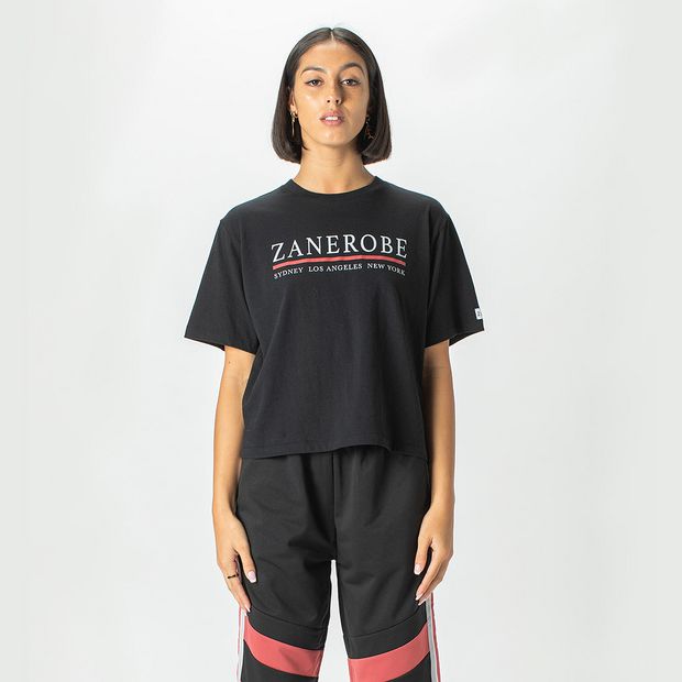 ZxZanerobe Oversized Crop T-Shirt - Vintage Black | Target
