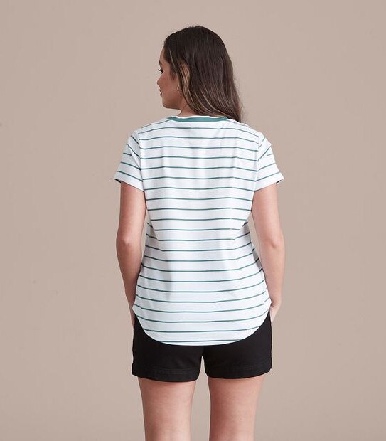 Dannii Minogue Petites Supima Stripe T-Shirt