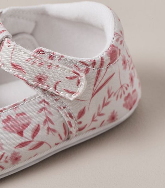 Baby Mary Jane Shoes - Floral