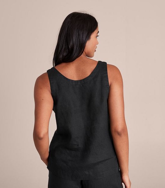European Linen Tank Top
