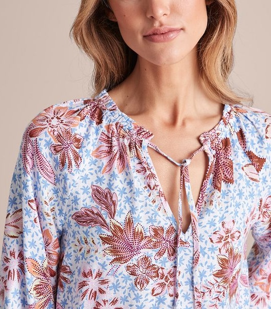 Long Sleeve Peasant Blouse