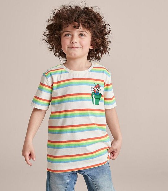 Super Mario Striped T-shirt