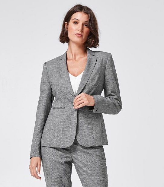 Preview End On End Suiting Jacket - Grey