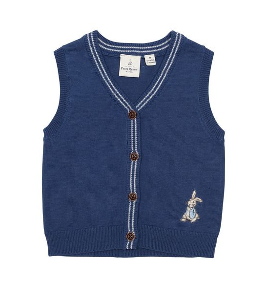 Baby Peter Rabbit Embroidered Knit Vest