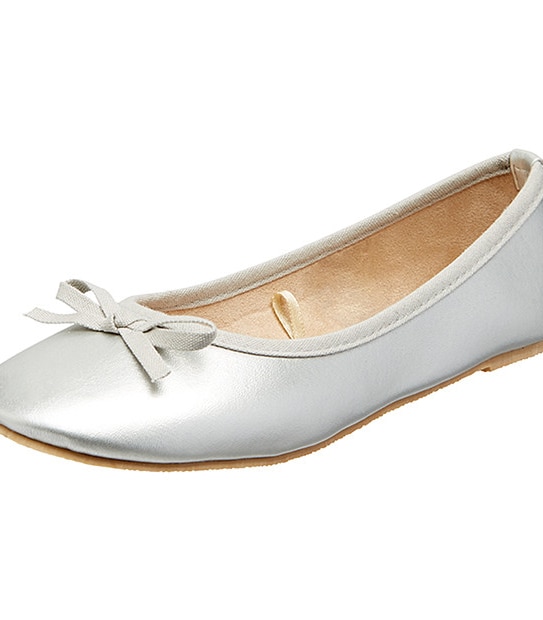 Ella Ballet Flats - Silver
