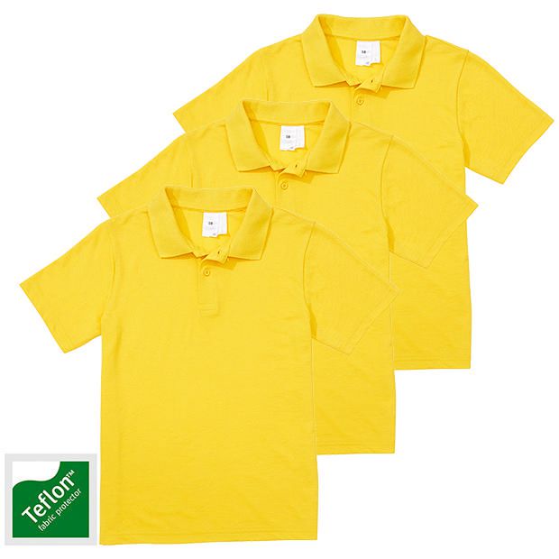 3 Pack Unisex School Short Sleeve Polo Top 3 Pack Unisex School Short Sleeve Polo Top
