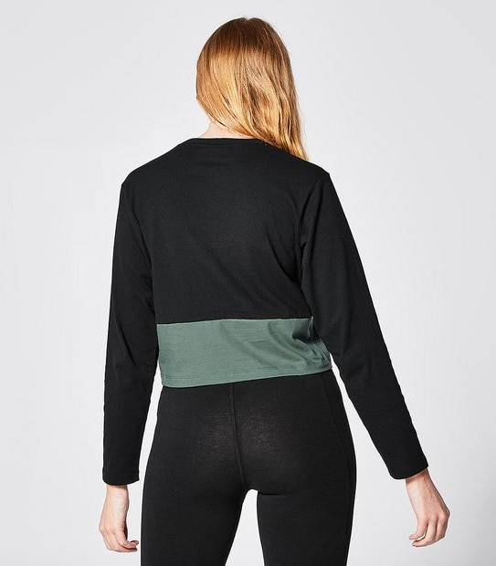 Fila Urban Libbi Long Sleeve T-Shirt - Black Splice