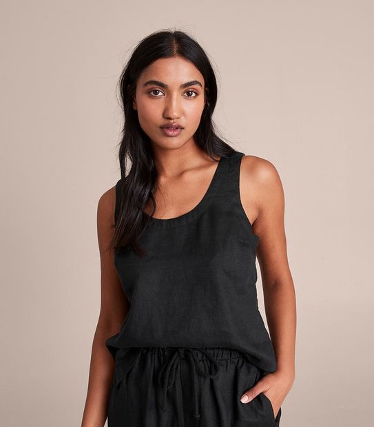 European Linen Tank Top