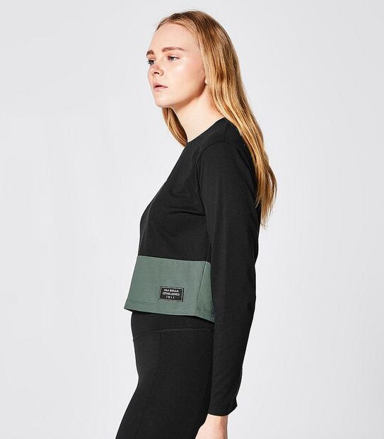 Fila Urban Libbi Long Sleeve T-Shirt - Black Splice