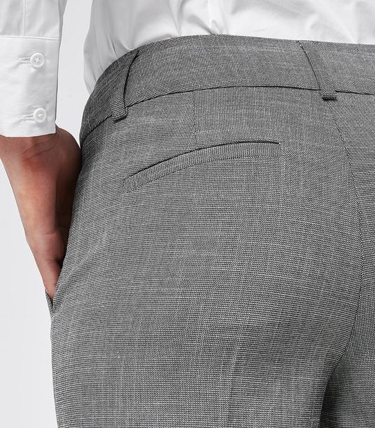 Preview End On End Suiting Ankle Slim Pants - Grey