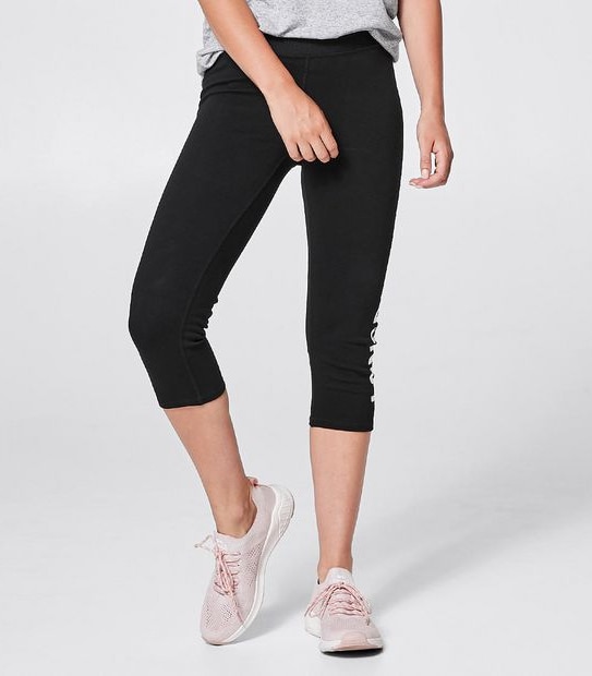 Lonsdale London 3/4 Heritage Leggings - Black