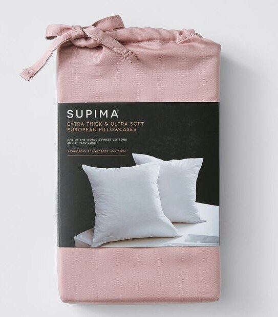 Supima 2 Pack 400 Thread Count European Pillowcases