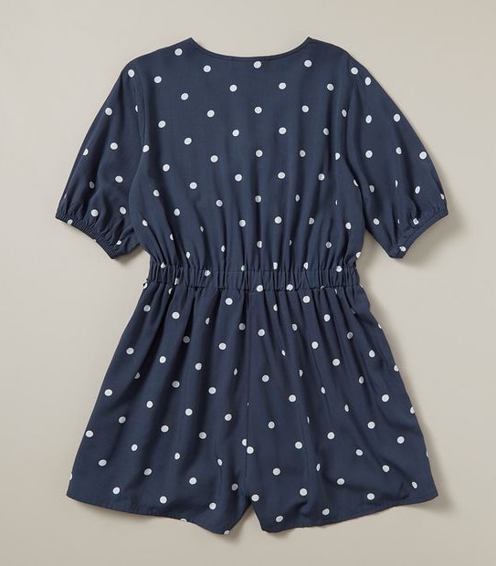 Polka Dot Wrap Playsuit