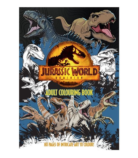 Jurassic World Dominion: Adult Colouring Book 