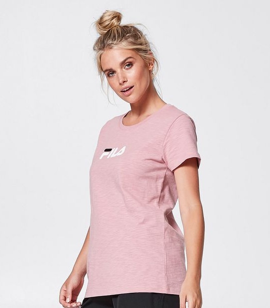 Fila Isla Slub T-Shirt - Pink