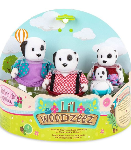 Li'l Woodzeez Dog Family