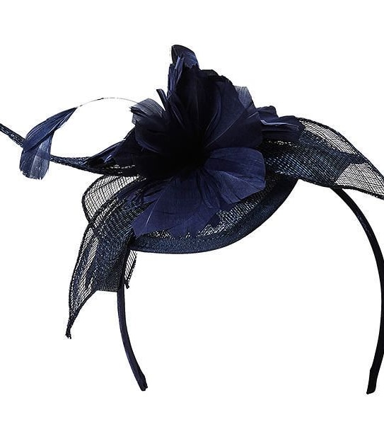 Patsy Headband Fascinator - Navy