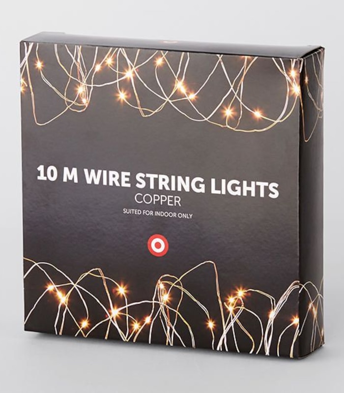 10m Copper Wire String Lights Target Australia