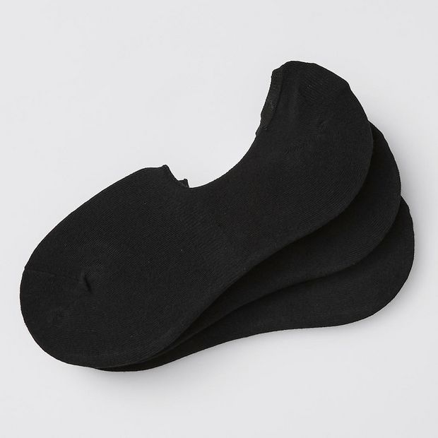 Maxx 3 Pack No Show Socks Black