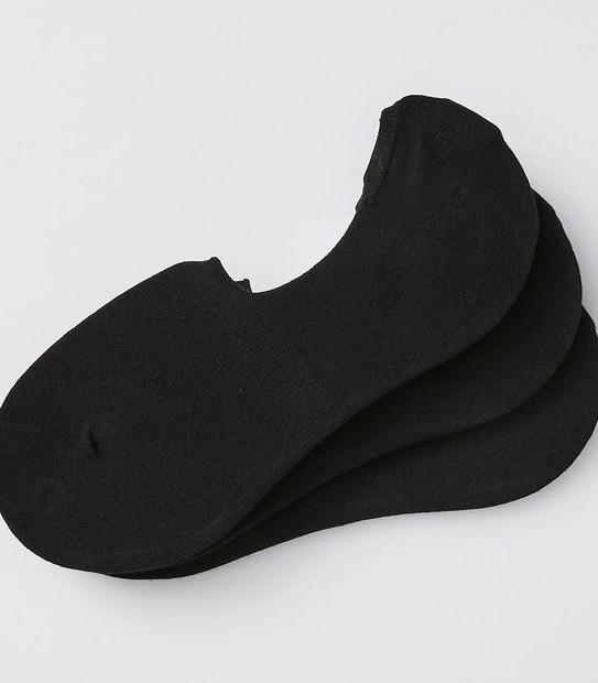 Maxx 3 Pack No Show Socks - Black