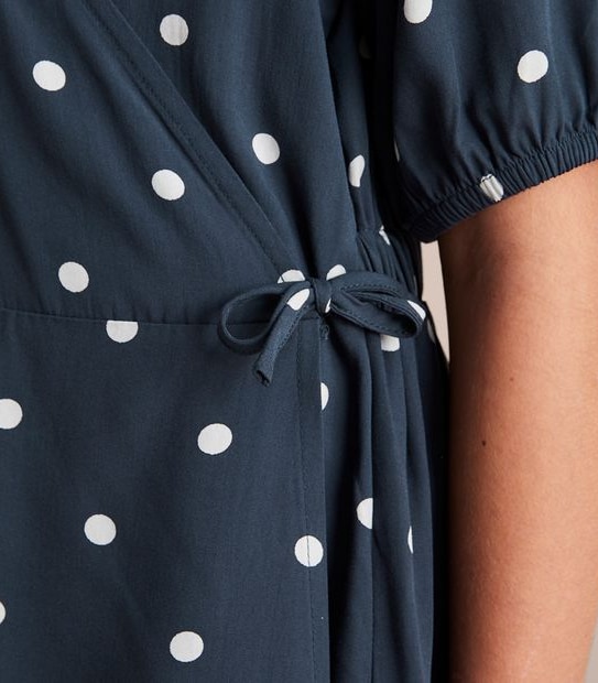 Polka Dot Wrap Playsuit