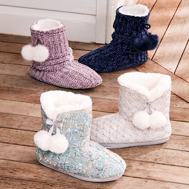 short slipper boots