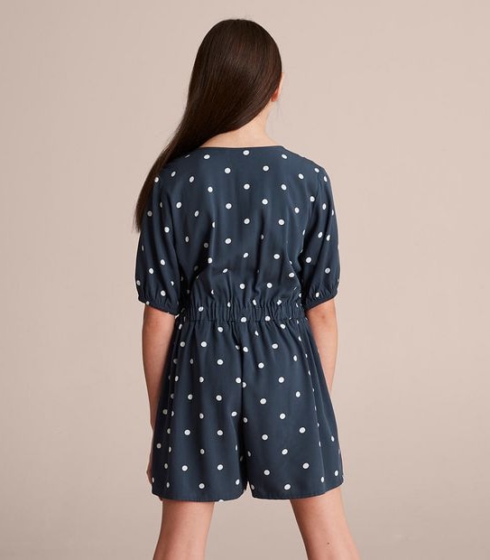Polka Dot Wrap Playsuit