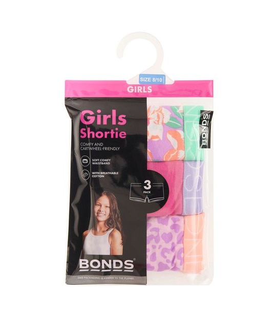 3 Pack Bonds Shortie