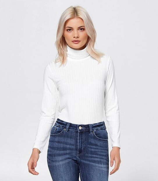 Dannii Minogue Petites Turtle Neck Top - Cream