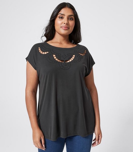 Belle Curve Cutout Top