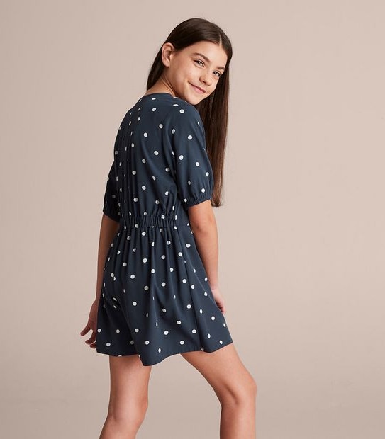 Polka Dot Wrap Playsuit
