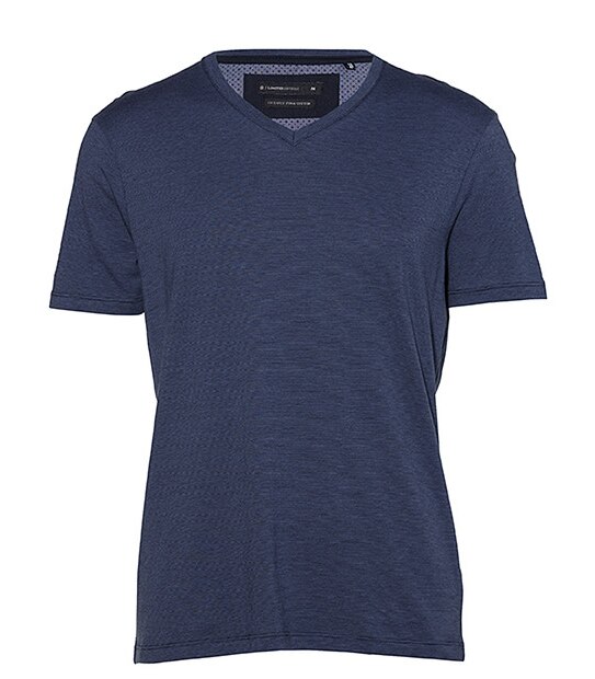 Men's Limited Editions Slim Fit Short Sleeve T-Shirt - Navy Blue Smart Stripe