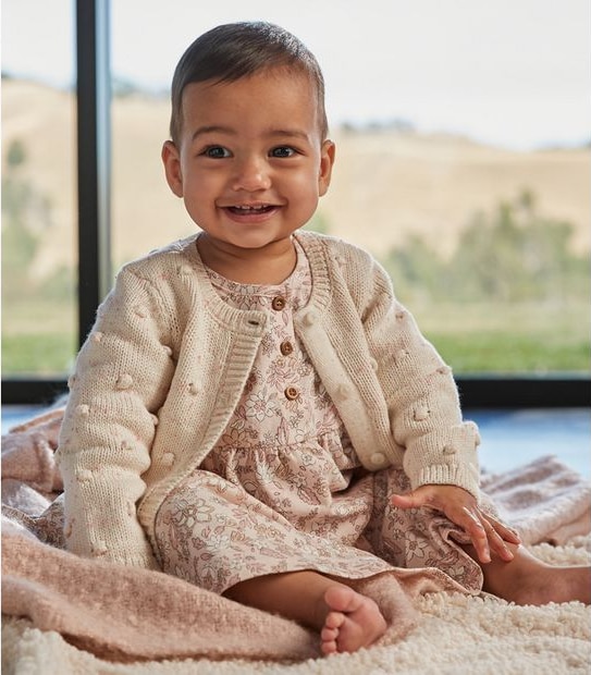 Baby Pom Pom Cardigan