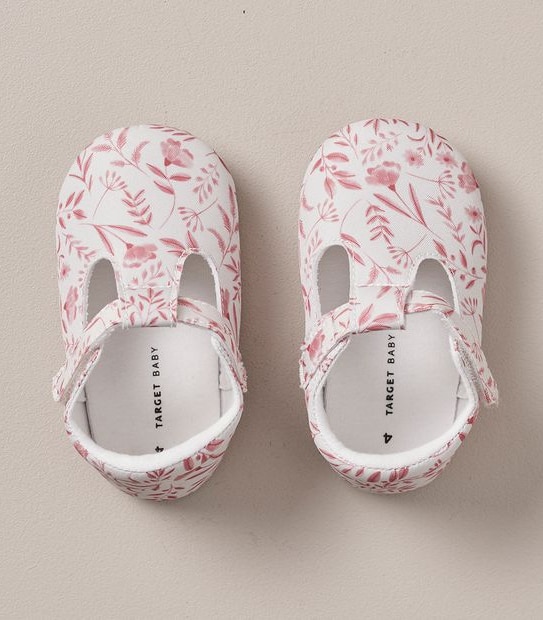 Baby Mary Jane Shoes - Floral