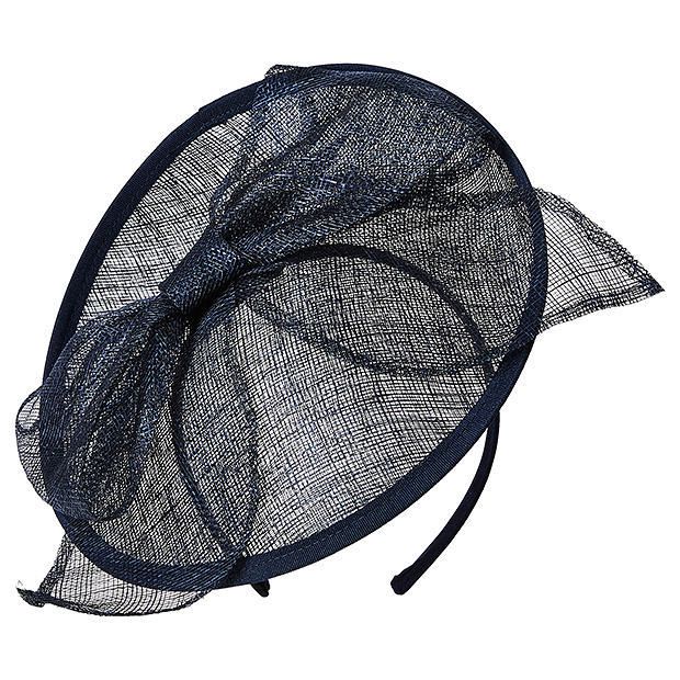 Belinda Saucer Fascinator - Navy Belinda Saucer Fascinator - Navy