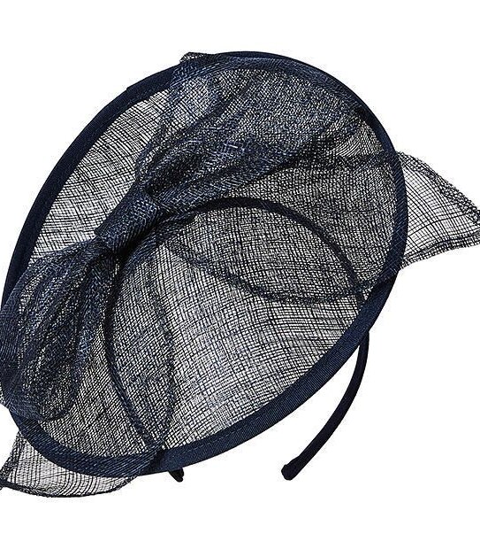 Belinda Saucer Fascinator - Navy