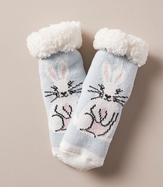 Maxx Fleece Bunny Home Socks