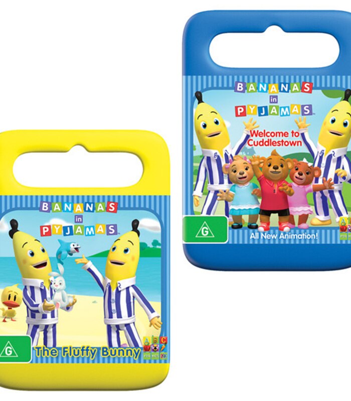 Bananas In Pyjamas Welcome To Cuddlestown Bananas In Pyjamas Fluffy Bunny Dvd Bundle Target Australia