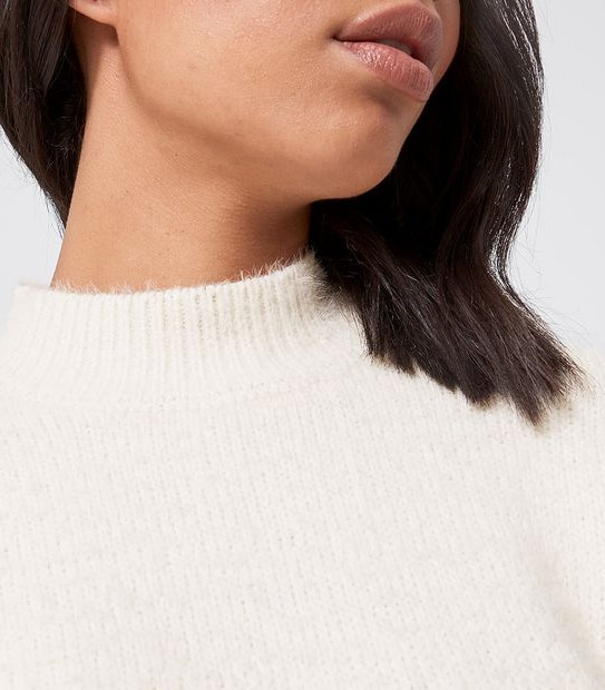 Lily Loves Balloon Sleeve Sweater - Ivory White