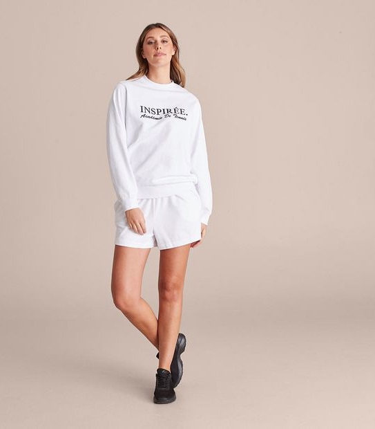 Active French Terry Long Sleeve Crew Jumper