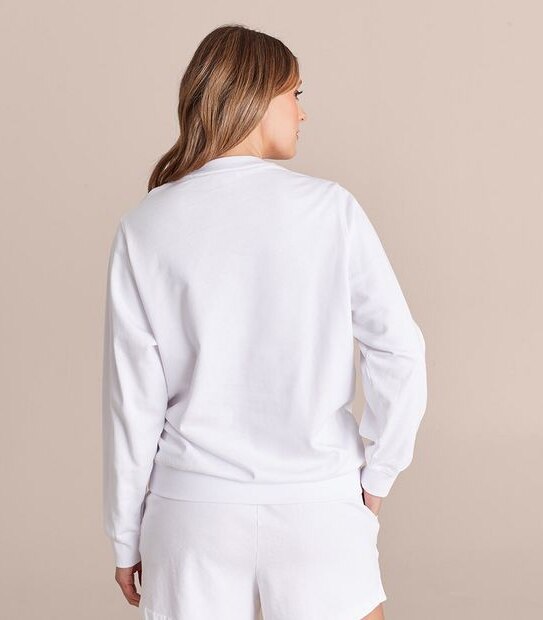 Active French Terry Long Sleeve Crew Jumper