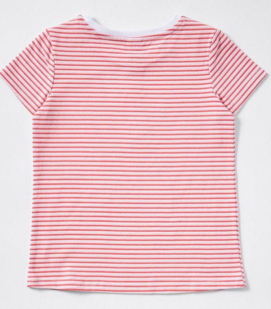 Christmas Reindeer T-Shirt - Red/White Stripe