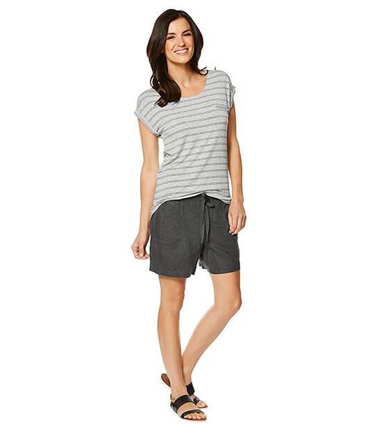 Linen Utility Shorts - Forged Iron