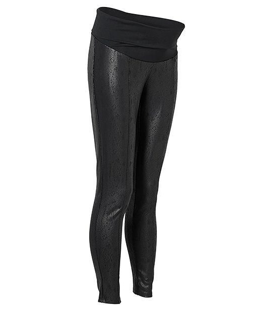 Maternity by Dannii Minogue Textured Belly Band Legging - Black