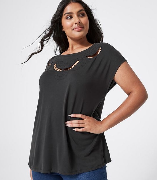 Belle Curve Cutout Top